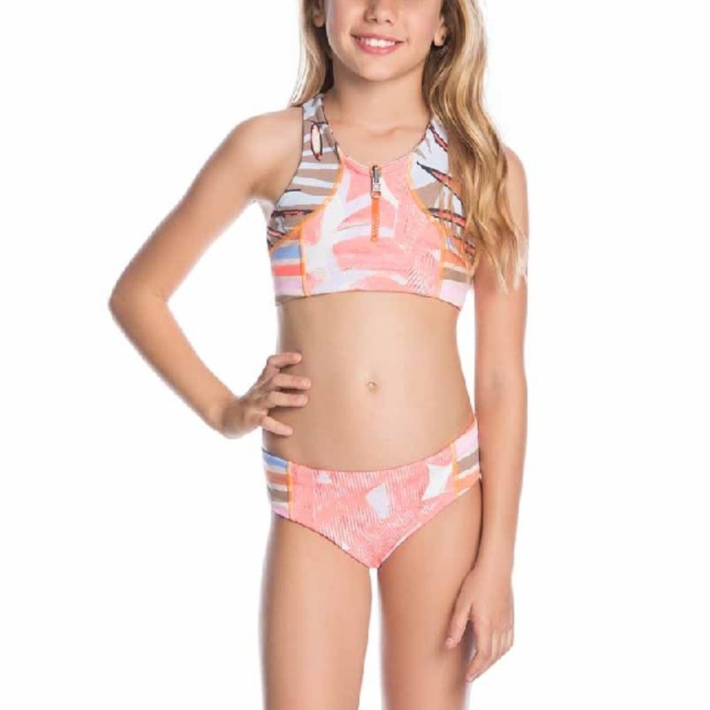 🎁Maaji Papaya Playa Racerback 2Piece Set Swimsuit